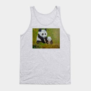 Panda and Baby Tank Top